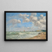Deauville, la spiaggia con marea crescente - Eugène Boudin — quadro incorniciato alla parete