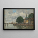 Dordrecht, un quai du port - Eugène Boudin — quadro incorniciato alla parete