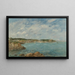 Douarnenez, la baia vista dall'isola Tristan - Eugène Boudin — quadro incorniciato alla parete