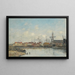 Dunkerque il vecchio bacino - Eugène Boudin — quadro incorniciato alla parete