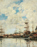 Dunkerque veletri sul molo - Eugène Boudin — vista dell’opera