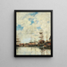 Dunkerque veletri sul molo - Eugène Boudin — quadro incorniciato alla parete