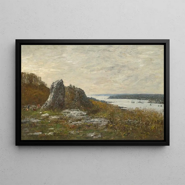 Environs de Brest, embouchure de l'Elorn - Eugène Boudin — quadro incorniciato alla parete