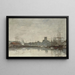 Fécamp, il porto - Eugène Boudin — quadro incorniciato alla parete