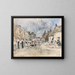 Foire di Plougastel - Eugène Boudin — quadro incorniciato alla parete