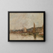Honfleur, il porto al mattino - Eugène Boudin — quadro incorniciato alla parete
