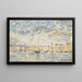 Honfleur, il porto - Eugène Boudin — quadro incorniciato alla parete