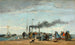 Jetée e banchina a Trouville - Eugène Boudin — vista dell’opera