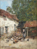 La Provende des Poules - Eugène Boudin — vista dell’opera
