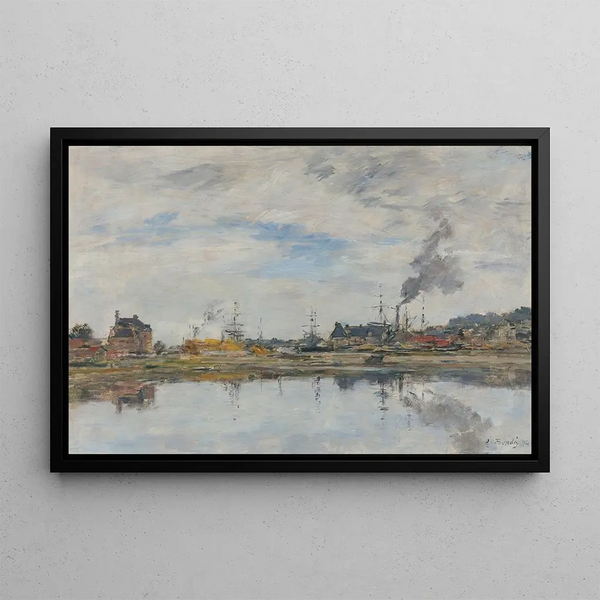La Retenue Trouville - Eugène Boudin — quadro incorniciato alla parete
