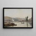La Seine Rouen La Seine à Rouen - Eugène Boudin — quadro incorniciato alla parete