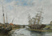 La Touques marea bassa - Eugène Boudin — vista dell’opera