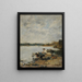 La Touques al mattino - Eugène Boudin — quadro incorniciato alla parete