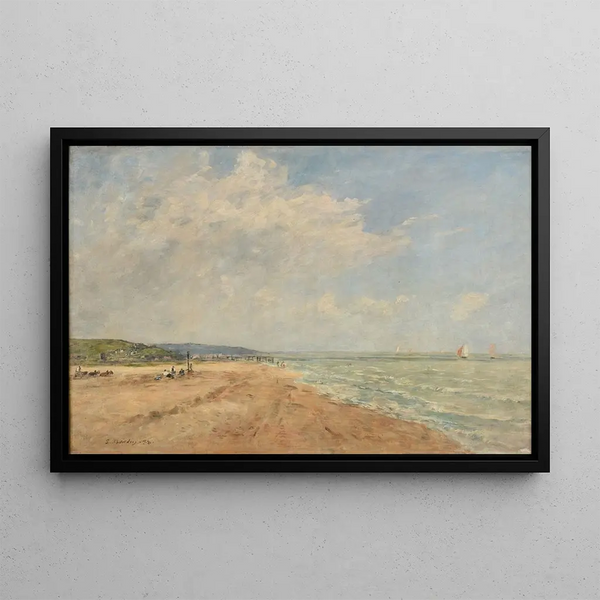 La marée montante, baie de Saint-Valery - Eugène Boudin — quadro incorniciato alla parete
