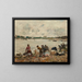 Lavatrici sul bordo della Touques - Eugène Boudin — quadro incorniciato alla parete