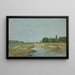 Lavatrici sul bordo del fiume - Eugène Boudin — quadro incorniciato alla parete