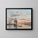 Le Havre, il porto del futuro - Eugène Boudin — quadro incorniciato alla parete