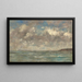 Le Havre, cielo sull'estuario - Eugène Boudin — quadro incorniciato alla parete