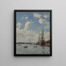 Le Havre il bacino dell'Eure - Eugène Boudin — quadro incorniciato alla parete