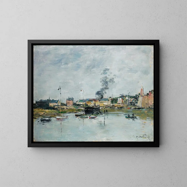 Le Port de Trouville - Eugène Boudin — quadro incorniciato alla parete