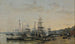 Il porto di Bordeaux visto dal molo dei Chartrons - Eugène Boudin — vista dell’opera
