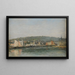 Il porto di Trouville al mattino - Eugène Boudin — quadro incorniciato alla parete