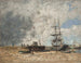 Le rivage de Trouville, marée basse - Eugène Boudin — vista dell’opera