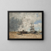 Le rivage de Trouville, marée basse - Eugène Boudin — quadro incorniciato alla parete