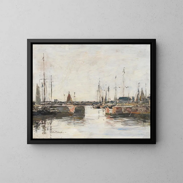 Le sas de Trouville - Eugène Boudin — quadro incorniciato alla parete