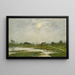 I bordi della Touques durante le alte maree - Eugène Boudin — quadro incorniciato alla parete
