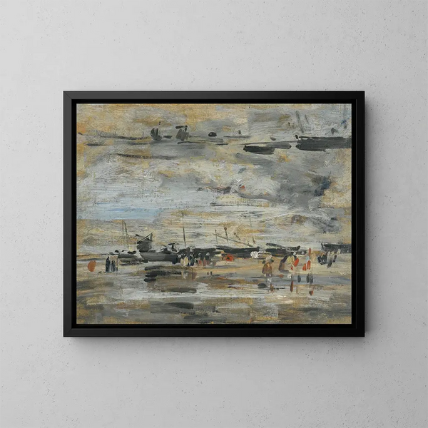 Mare Basse studio - Eugène Boudin — quadro incorniciato alla parete