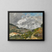 Montagne nei dintorni di Nizza - Eugène Boudin — quadro incorniciato alla parete