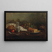 Natura morta con brocca di stagno - Eugène Boudin — quadro incorniciato alla parete