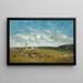 Paesaggio nei dintorni di Deauville - Eugène Boudin — quadro incorniciato alla parete