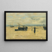 Spiagge abbandonate - Eugène Boudin — quadro incorniciato alla parete