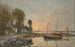 Plougastel Il passaggio del traghetto - Eugène Boudin — vista dell’opera