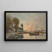 Plougastel Il passaggio del traghetto - Eugène Boudin — quadro incorniciato alla parete