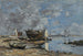 Plougastel le passage du bac (Conflit de cas) - Eugène Boudin — vista dell’opera