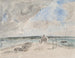 Plougastel, il passaggio all'imboccatura del fiume di Landerneau - Eugène Boudin — vista dell’opera