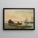 Port aux environs d'Honfleur - Eugène Boudin — quadro incorniciato alla parete