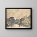Porto di Rotterdam - Eugène Boudin — quadro incorniciato alla parete