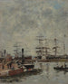 Porto di navi al molo - Eugène Boudin — vista dell’opera