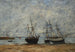 Portrieux il porto marea bassa - Eugène Boudin — vista dell’opera