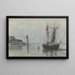 Rade aux environs d'Honfleur - Eugène Boudin — quadro incorniciato alla parete