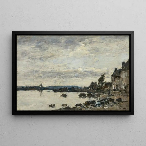 Rivage breton - Eugène Boudin — quadro incorniciato alla parete