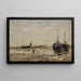 Rivage di Berck, bassa marea - Eugène Boudin — quadro incorniciato alla parete