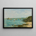 Rivage Douarnenez Barche da pesca nella baia - Eugène Boudin — quadro incorniciato alla parete