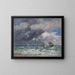 Bateaux a vela vicino a Trouville - Eugène Boudin — quadro incorniciato alla parete