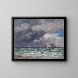 Eugne Boudin - Sailboats near Trouville.webp