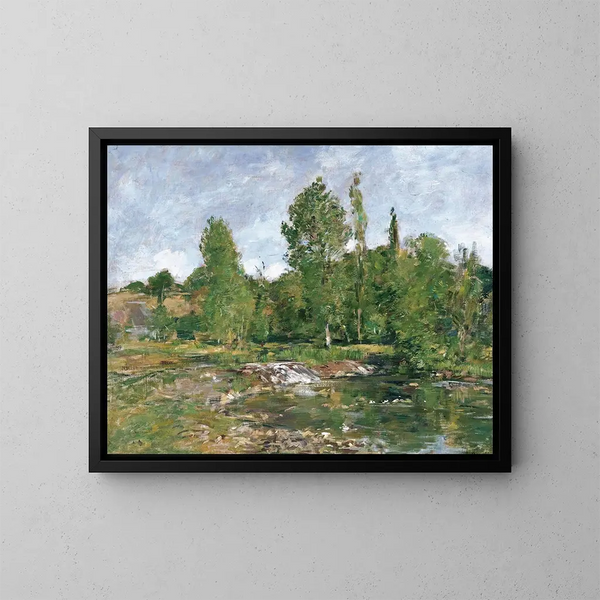 Saint-Cénery et l'étang - Eugène Boudin — quadro incorniciato alla parete